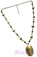 Beaded long necklace - click here for large view