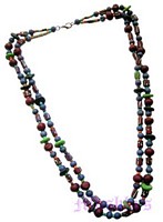 Beaded long necklace - click here for large view