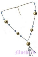 Beaded long necklace - click here for large view
