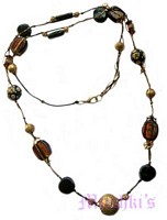 Beaded long necklace - click here for large view