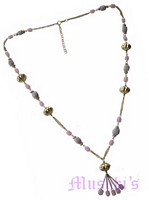 Beaded long necklace - click here for large view