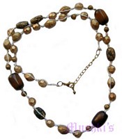 Beaded long necklace - click here for large view