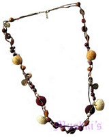 Beaded long necklace - click here for large view
