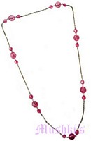 Beaded long necklace - click here for large view