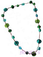 Beaded long necklace - click here for large view