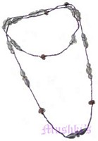 Beaded long necklace - click here for large view