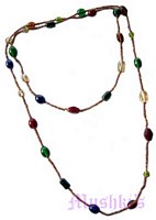 Beaded long necklace - click here for large view