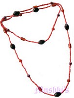 Beaded long necklace - click here for large view