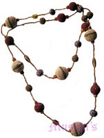 Beaded long necklace - click here for large view