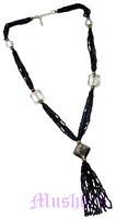 Beaded long necklace - click here for large view