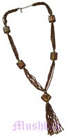 Beaded long necklace - click here for large view