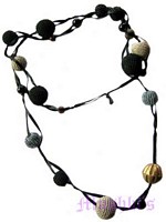 Beaded long necklace - click here for large view