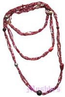 Beaded long necklace - click here for large view