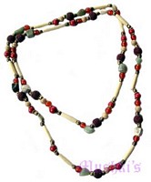 Beaded long necklace - click here for large view