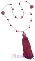 Beaded long necklace - click here for large view