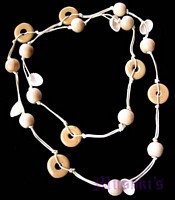 Beaded long necklace - click here for large view