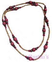 Beaded long necklace - click here for large view