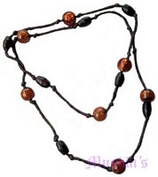 Beaded long necklace - click here for large view