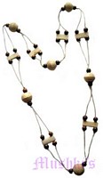 Beaded long necklace - click here for large view