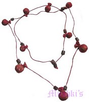 Beaded long necklace - click here for large view