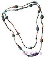 Beaded long necklace - click here for large view