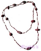 Beaded long necklace - click here for large view