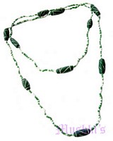 Beaded long necklace - click here for large view
