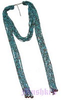 Beaded long necklace - click here for large view