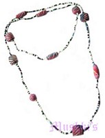 Beaded long necklace - click here for large view