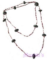 Beaded long necklace - click here for large view