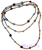 Beaded long necklace - click here for large view
