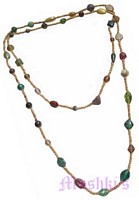 Beaded long necklace - click here for large view