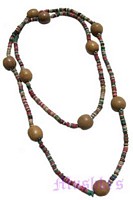 Beaded long necklace - click here for large view