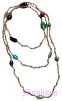 Beaded long necklace - click here for large view