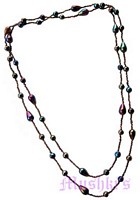 Beaded long necklace - click here for large view