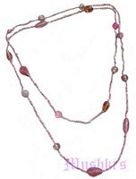 Beaded long necklace - click here for large view