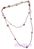 Beaded long necklace - click here for large view
