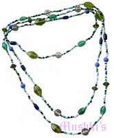 Beaded long necklace - click here for large view