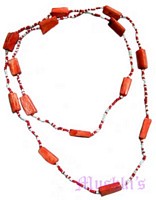 Beaded long necklace - click here for large view