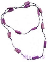 Beaded long necklace - click here for large view