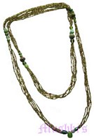 Beaded long necklace - click here for large view