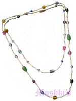 Beaded long necklace - click here for large view