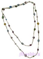 Beaded long necklace - click here for large view