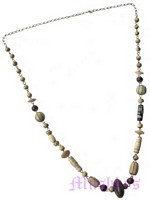 Beaded long necklace - click here for large view
