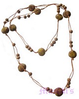 Beaded long necklace - click here for large view