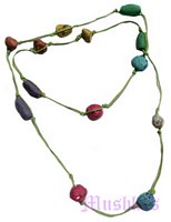 Beaded long necklace - click here for large view
