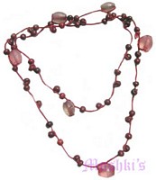 Beaded long necklace - click here for large view