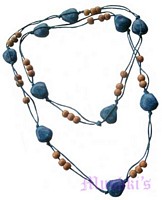 Beaded long necklace - click here for large view
