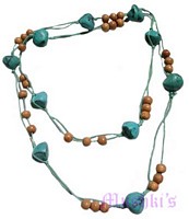 Beaded long necklace - click here for large view