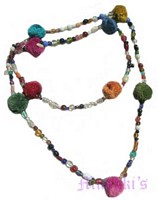 Beaded long necklace - click here for large view